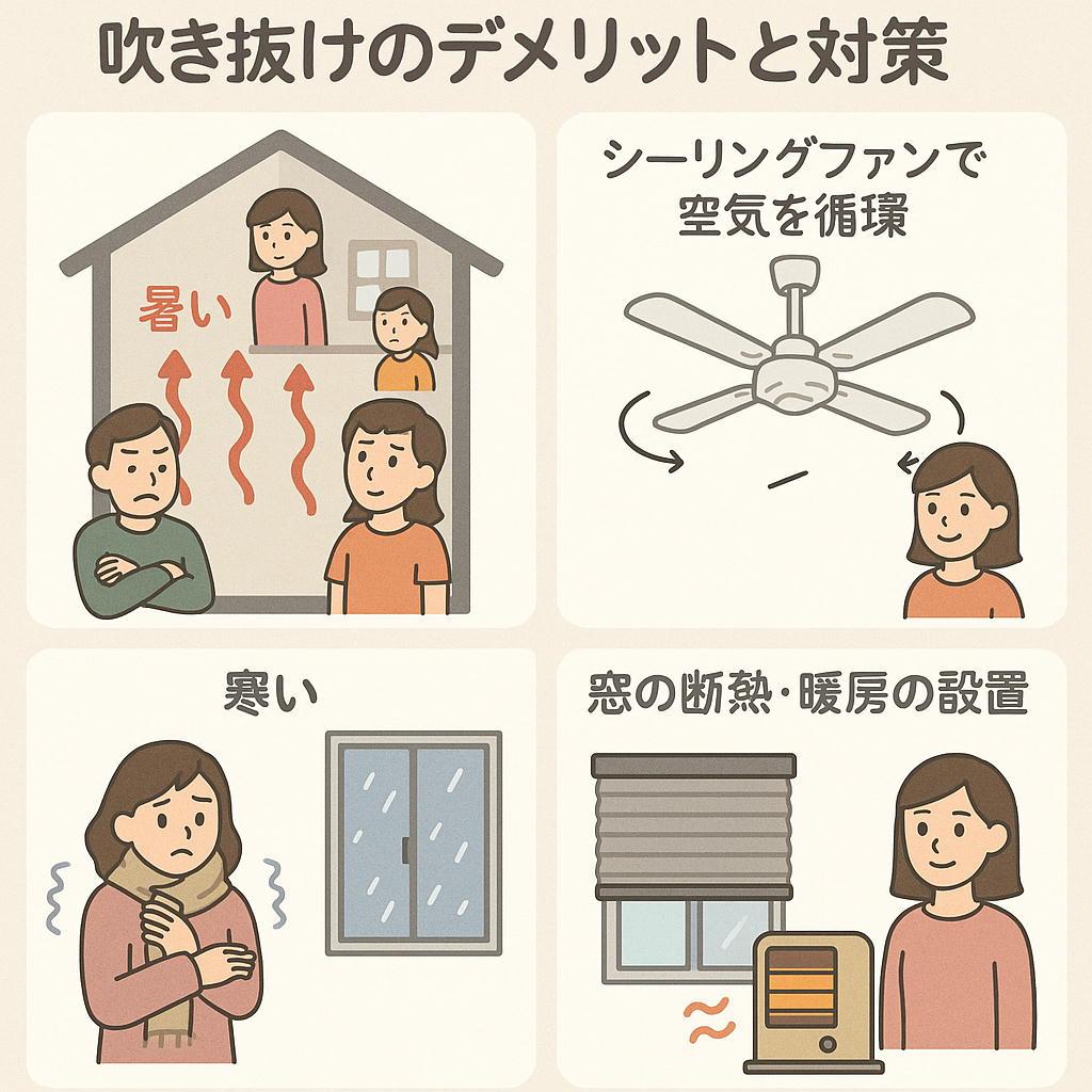 吹き抜けのデメリットと対策！冷暖房効率や音の悩みを解消するポイント