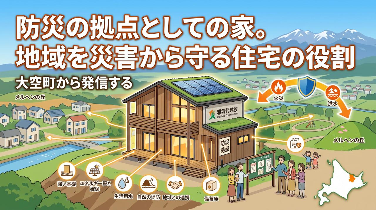 防災の拠点としての家。地域を災害から守る住宅の役割